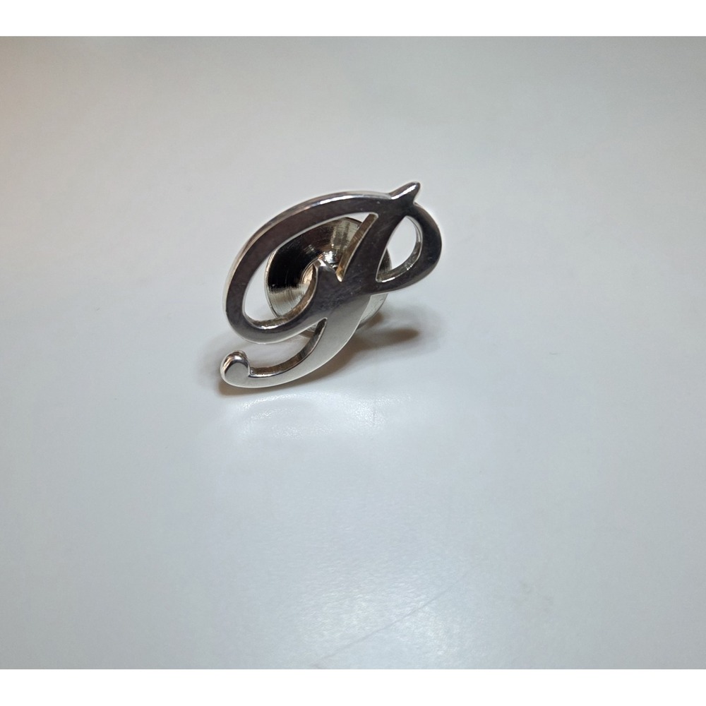 Vintage Tiffany & Co. Sterling Silver Letter "P" Pin, 3/4" L‎ - P Initial - Rare
